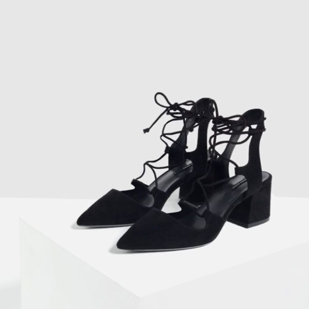 Zara lace up shoes